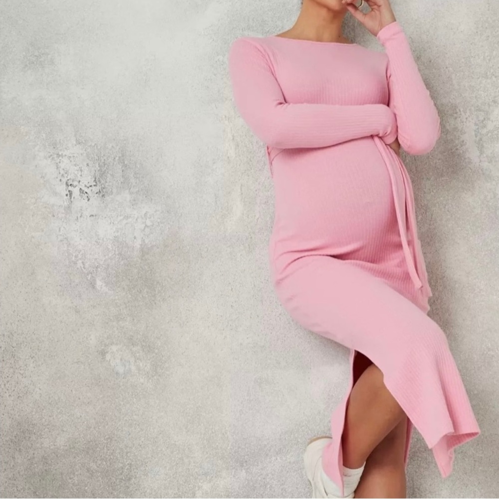 BNWT pink maternity dress